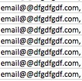 Mac Email Add Commas