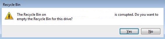 Windows Corrupt Recycle Bin