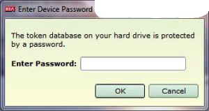 Token Database Password