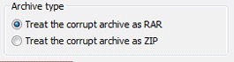WinRAR Treat Corrupted File